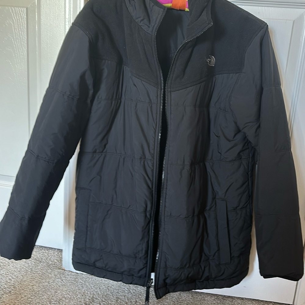 The North Face Youth Boys Reversible Fleece Jacket Size Large 14/16